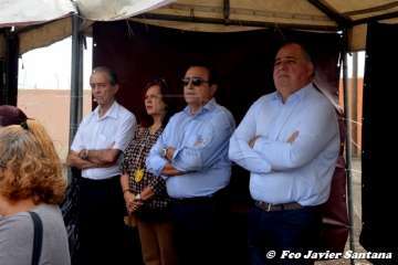 Santa Bárbara luce manto nuevo en la procesión de Lomo Catela (Foto Francisco Javier Santana)